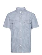 Ss Relaxed Fit Western Vander Tops Shirts Short-sleeved Blue LEVI´S Men