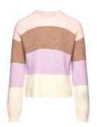 Kmgnewsandy L/S Stripe Pullover Knt Tops Knitwear Pullovers Multi/patterned Kids Only