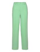 Slfnew Myla Hw Wide Pant Noos Bottoms Trousers Suitpants Green Selected Femme
