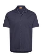 Mmgmarco Cuban Ss Shirt Tops Shirts Short-sleeved Blue Mos Mosh Gallery