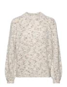 Cophiapw Pu Tops Knitwear Jumpers Cream Part Two