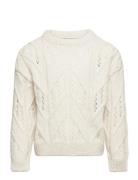 Vmblueberry Ls Pullover Ga Girl Noos Tops Knitwear Pullovers Cream Vero Moda Girl