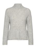 Paxley-M Tops Knitwear Turtleneck Grey MbyM