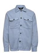 Onsash Ovr Woolen Look Pkt Ls Shirt Bp Tops Overshirts Blue ONLY & SONS