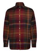 Relaxed Fit Plaid Cotton Shirt Tops Shirts Long-sleeved Red Polo Ralph Lauren