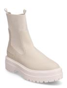 Feminine Seasonal Utility Boot Shoes Boots Ankle Boots Ankle Boots Flat Heel Beige Tommy Hilfiger
