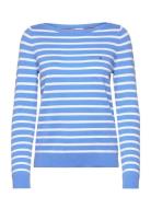 Co Jersey Stitch Ls Boat-Nk Swt Tops Knitwear Jumpers Blue Tommy Hilfiger