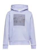 Special Artwork Hoodie Tops Sweatshirts & Hoodies Hoodies Blue Tom Tailor