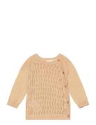 Nbfnina Ls Wrap Knit Lil Tops Knitwear Pullovers Beige Lil'Atelier