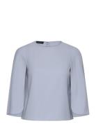 Top Tops Blouses Long-sleeved Blue Emporio Armani