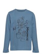 M12010659 - T-Shirt Ls Tops T-shirts Long-sleeved T-Skjorte Blue LEGO Kidswear