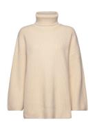 Slfmary Ls Long Knit Roll Neck Tops Knitwear Turtleneck Cream Selected Femme