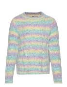 Kogjolie L/S Structure O-Neck Knt Tops Knitwear Pullovers Multi/patterned Kids Only