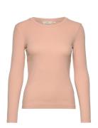 Ludmilla Ls Tee Gots Tops T-shirts & Tops Long-sleeved Pink Basic Apparel