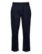 Lake Pleat Twill Pants Bottoms Trousers Chinos Navy Clean Cut Copenhagen