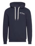Logo Hoodie Tops Sweatshirts & Hoodies Hoodies Navy Tom Tailor