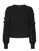 Objdidi L/S O-Neck Knit Pullover 129 Tops Knitwear Jumpers Black Object