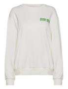 Entour Ls Sweat Print 7039 Tops Sweatshirts & Hoodies Sweatshirts White Envii
