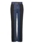 Rodebjer Patchwork Straight Bottoms Jeans Straight-regular Black RODEBJER