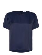 Blouse 1/2 Sleeve Tops Blouses Short-sleeved Blue Gerry Weber