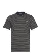 Fine Stripe Tee Tops T-Kortærmet Skjorte Black Fred Perry