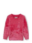 Kmgeve L/S Pullover Knt Tops Knitwear Pullovers Red Kids Only