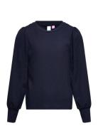 Vmlina Ls O-Neck Top Jrs Girl Tops T-shirts Long-sleeved T-Skjorte Navy Vero Moda Girl