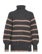 Fqsila-Pullover Tops Knitwear Turtleneck Grey FREE/QUENT