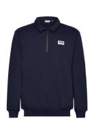 Toluca Polo Sweat Shirt Sport Sweatshirts & Hoodies Sweatshirts Navy FILA