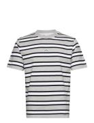 M. Hanger Striped Tee Designers T-Kortærmet Skjorte Grey HOLZWEILER