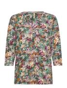 Sc-Felicity Aop Tops Blouses Long-sleeved Multi/patterned Soyaconcept