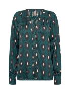 Sc-Tammi Tops Blouses Long-sleeved Green Soyaconcept