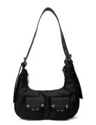 Sally Small Recycled Nylon Black Bags Top Handle Bags Black Nunoo
