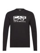 T-Shirts Tops T-Langærmet Skjorte Black EA7