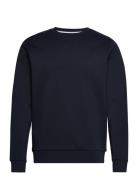 Double Knit Crew Tops Sweatshirts & Hoodies Sweatshirts Navy Hackett London
