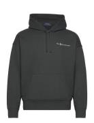 Relaxed Fit Logo Fleece Hoodie Tops Sweatshirts & Hoodies Hoodies Black Polo Ralph Lauren