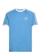 3-Stripes Tee Sport T-Kortærmet Skjorte Blue Adidas Originals