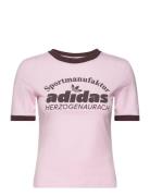 Retro Grx Tee Sport T-shirts & Tops Short-sleeved Pink Adidas Originals