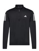 Own The Run Half-Zip Sport Sweatshirts & Hoodies Sweatshirts Black Adidas Performance
