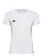 Adizero E Tee Sport T-shirts & Tops Short-sleeved White Adidas Performance