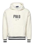 Logo Pile Fleece Hoodie Tops Sweatshirts & Hoodies Hoodies Cream Polo Ralph Lauren