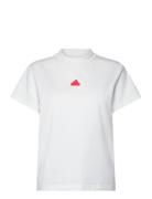 W Bluv Tee Sport T-shirts & Tops Short-sleeved White Adidas Sportswear