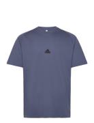 M Z.n.e. Tee Tops T-Kortærmet Skjorte Blue Adidas Sportswear