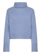 Wool-Cashmere Turtleneck Sweater Tops Knitwear Turtleneck Blue Polo Ralph Lauren