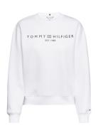 Mdrn Reg Corp Logo C-Nk Swtshrt Tops Sweatshirts & Hoodies Sweatshirts White Tommy Hilfiger