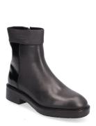 Rubber Sole Ankle Boot Lg Wl Shoes Boots Ankle Boots Ankle Boots Flat Heel Black Calvin Klein