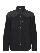 Teodora Western Shirt Off To T Tops Shirts Long-sleeved Black LEVI´S Women