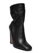 Aleya_Bootie100_Na Shoes Boots Ankle Boots Ankle Boots With Heel Black BOSS