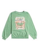 Butterfly Parade Tops Sweatshirts & Hoodies Sweatshirts Green Roxy