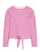 Vmsillealma Ls Knot Top Jrs Girl Tops T-shirts Long-sleeved T-Skjorte Pink Vero Moda Girl